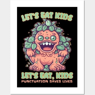 Let's Eat Kids Punctuation Saves Lives Teacher Design Posters and Art